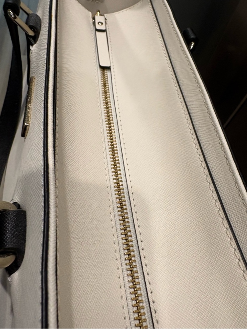 Kate Spade White, Beige & Black Tote Crossbody Bag - Picture 10 of 14